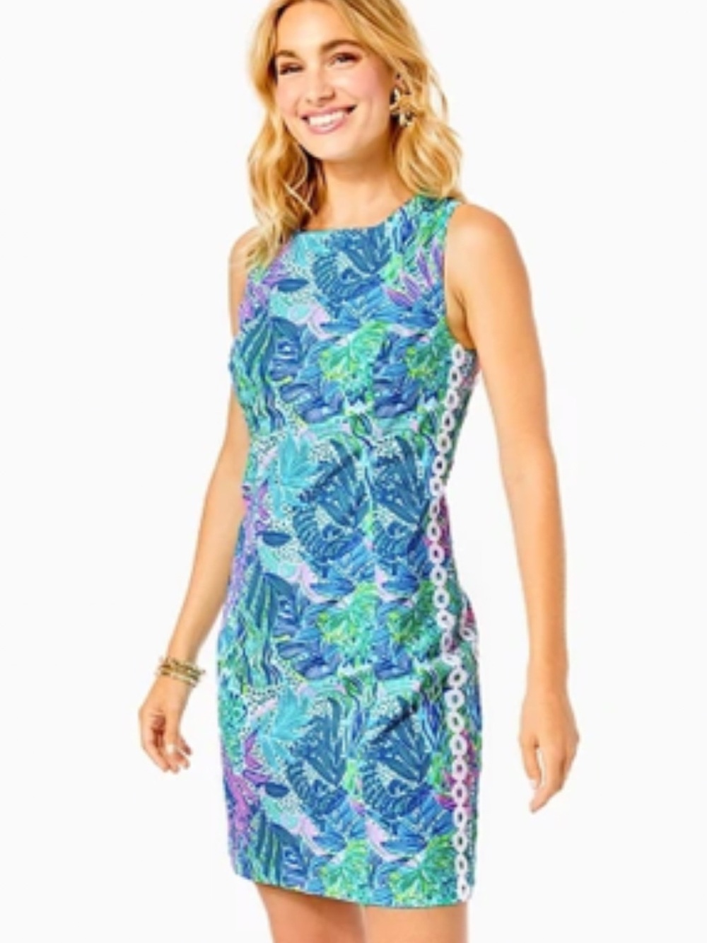Lilly Pulitzer Mila Stretch Shift Dress Holiday in the Sun Dress Size 8